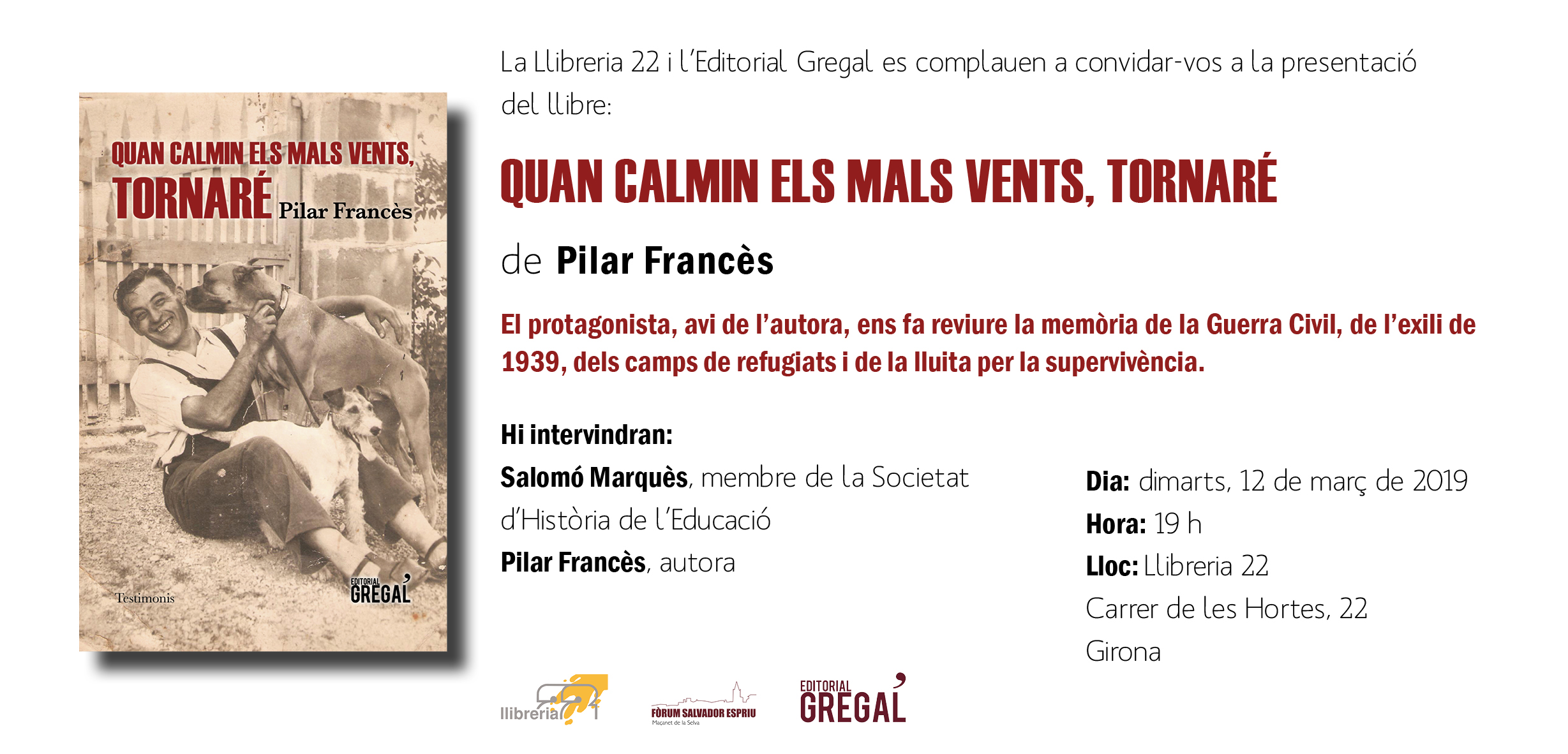 Invitació QUAN CALMIN ELS MALS VENTS_Girona